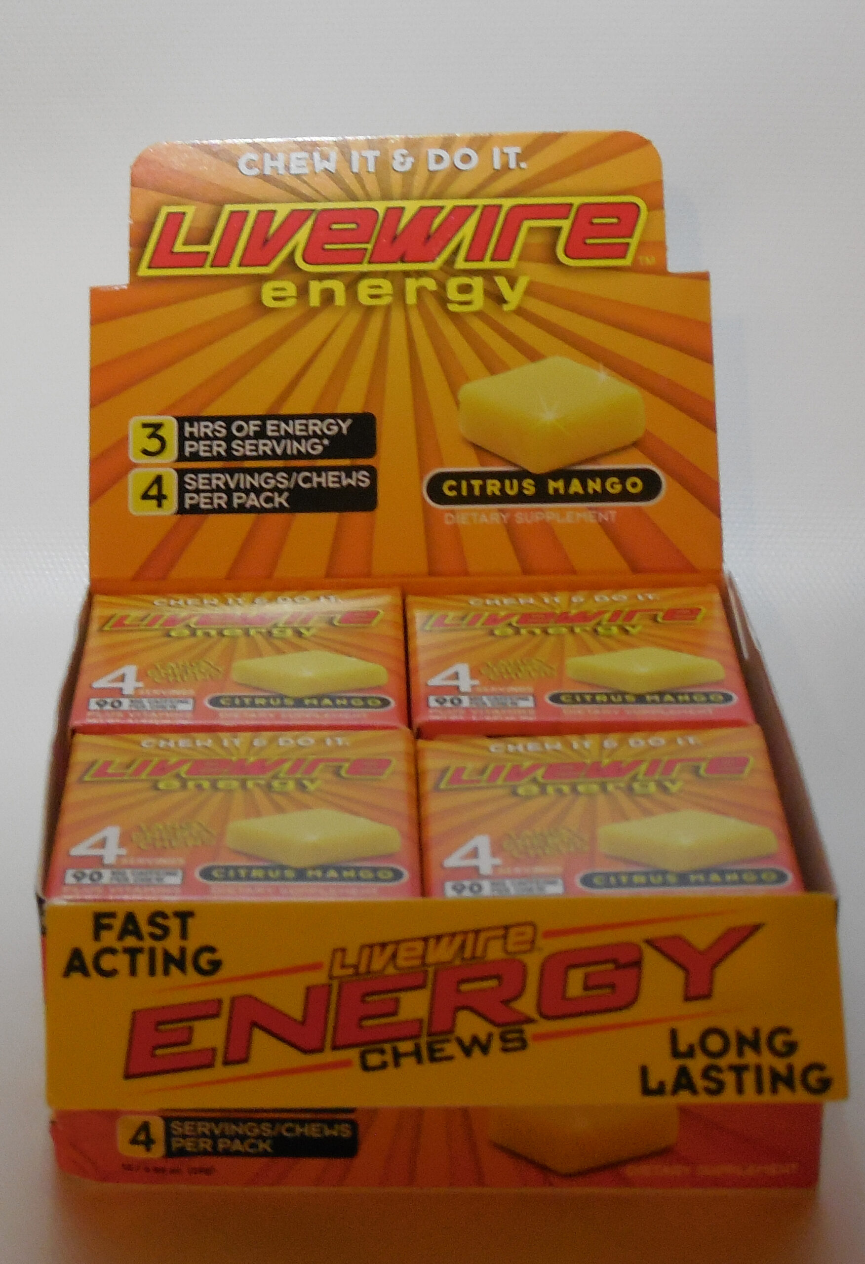 Citrus Mango Livewire Display Case (48 Chews) - Image 3